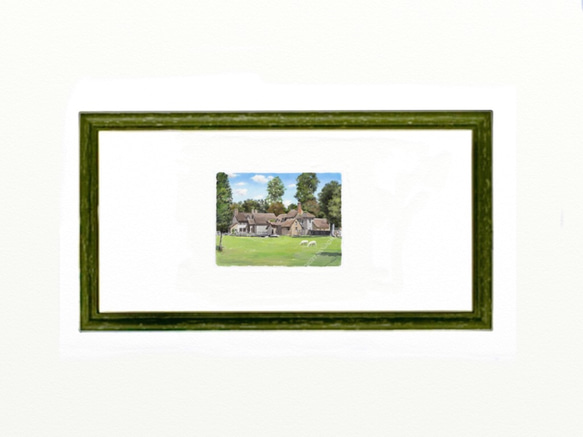 ポストカード ヨーロッパ風景画（組み合わせ自由4枚セット1.000円）No.190  王妃の田舎家 4枚目の画像