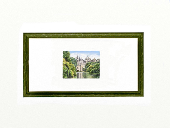 ポストカード ヨーロッパ風景画（組み合わせ自由4枚セット1.000円）No.191   ロンドン　セントジェームズパーク 4枚目の画像