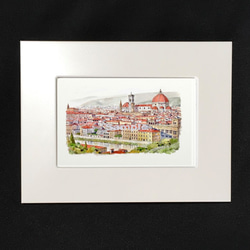 ポストカード　ヨーロッパの風景￥250（他の絵と4枚セット売り1.000円） No.14　フィレンツェ２　 2枚目の画像