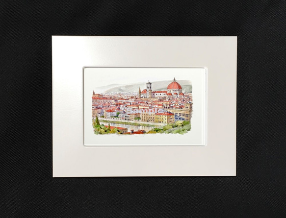 ポストカード　ヨーロッパの風景￥250（他の絵と4枚セット売り1.000円） No.14　フィレンツェ２　 2枚目の画像