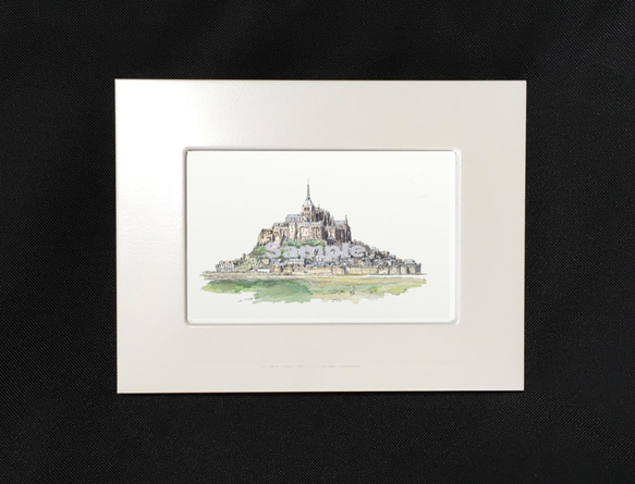 ポストカード　ヨーロッパの風景￥250（他の絵と4枚セット売り1.000円） No.12  モンサンミッシェル　 2枚目の画像