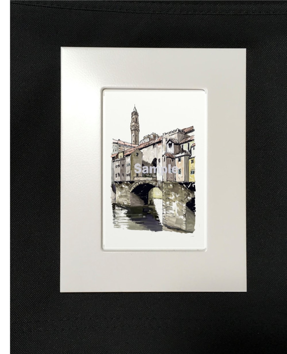ポストカード　ヨーロッパの風景￥250（他の絵と4枚セット売り1.000円） No.13  フィレンツェ　 2枚目の画像