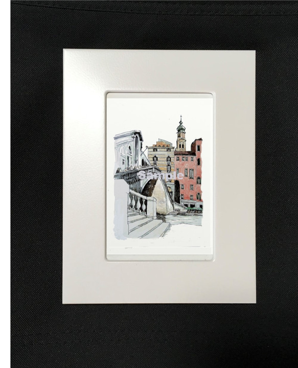 ポストカード　ヨーロッパの風景￥250（他の絵と4枚セット売り1.000円） No.15   イタリア（ヴェネツィア） 2枚目の画像