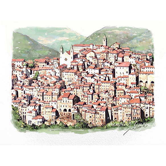 ポストカード ヨーロッパの風景￥250（他の絵と4枚セット売り