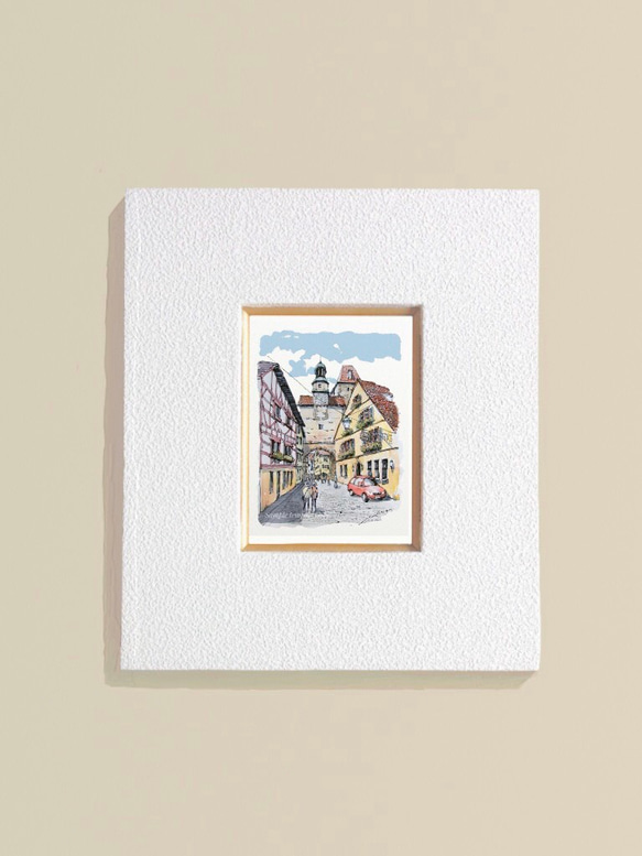 ポストカード　ヨーロッパの風景￥250（他の絵と4枚セット売り1.000円） No.21  ローテンブルク  　 2枚目の画像