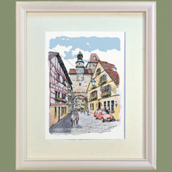 ポストカード　ヨーロッパの風景￥250（他の絵と4枚セット売り1.000円） No.21  ローテンブルク  　 4枚目の画像