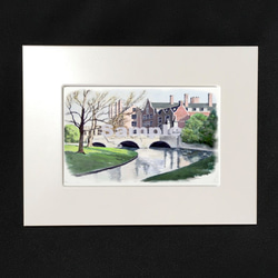 ポストカード　ヨーロッパの風景￥250（他の絵と4枚セット売り1.000円） No.31　ケンブリッジ　ケム川　 2枚目の画像