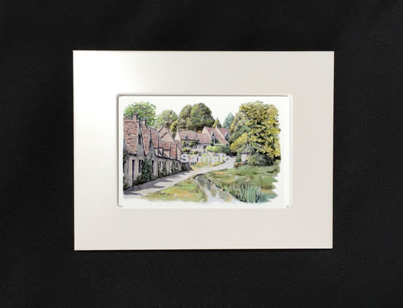 ポストカード　ヨーロッパの風景￥250（他の絵と4枚セット売り1.000円） No.28  イギリス　コッツウォルズ　 2枚目の画像
