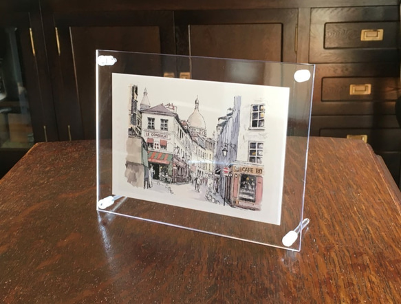 ポストカード ヨーロッパの風景￥250（他の絵と4枚セット売り1.000円） No.35　プロヴァンスの並木道 4枚目の画像