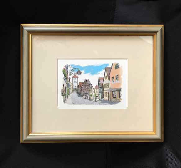 ポストカード ヨーロッパの風景￥250（他の絵と4枚セット売り1.000円） No.36　ローテンブルク　ジーバー塔 3枚目の画像