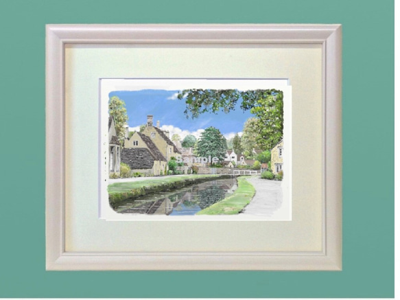 ポストカード ヨーロッパ風景画￥250（他の絵と4枚セット売り1.000円）No.48 ローワースローター2 2枚目の画像