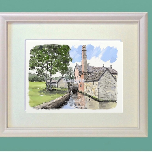 ポストカード ヨーロッパ風景画￥250（他の絵と4枚セット売り1.000円