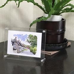 ポストカード ヨーロッパ風景画￥250（他の絵と4枚セット売り1.000円）No.55 プロヴァンスのレストラン 4枚目の画像