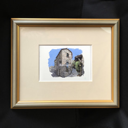 ポストカード ヨーロッパ風景画￥250（他の絵と4枚セット売り1.000円）No.55 プロヴァンスのレストラン 3枚目の画像