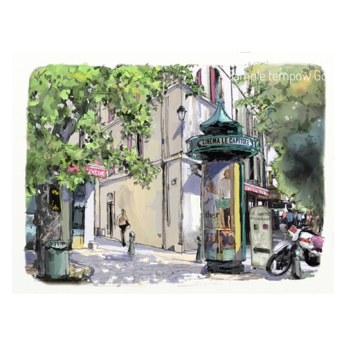 ポストカード ヨーロッパ風景画￥250（他の絵と4枚セット売り
