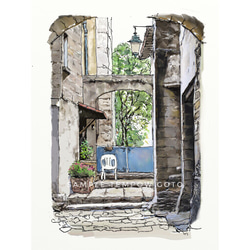 風景画 ポストカード ヨーロッパ風景画￥250（他の絵と4枚セット売り