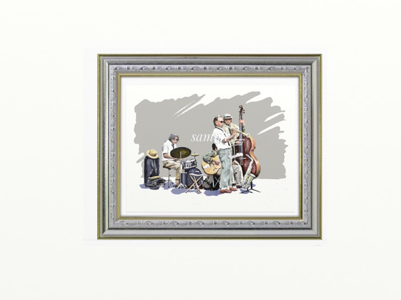 ポストカード ヨーロッパ風景画￥250（他の絵と4枚セット売り1.000円）No.63 パリ　サンジェルマンの街角 2枚目の画像