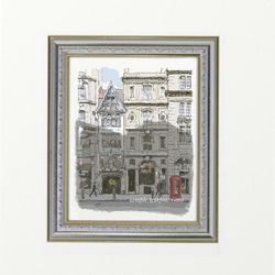 ポストカード ヨーロッパ風景画￥250（他の絵と4枚セット売り1.000円）No.72  ロンドン　フリート街 2枚目の画像
