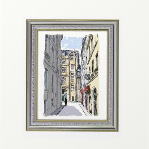 ポストカード ヨーロッパ風景画￥250（他の絵と4枚セット売り