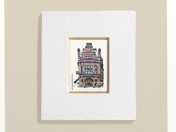 ポストカード ヨーロッパ風景画￥250（他の絵と4枚セット売り1.000円）No.89   ロンドンのガストロパブ 2枚目の画像