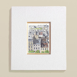 ポストカード ヨーロッパ風景画￥250（他の絵と4枚セット売り1.000円）No.91  パリの屋根 2枚目の画像