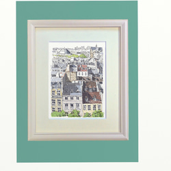 ポストカード ヨーロッパ風景画￥250（他の絵と4枚セット売り1.000円）No.91  パリの屋根 3枚目の画像