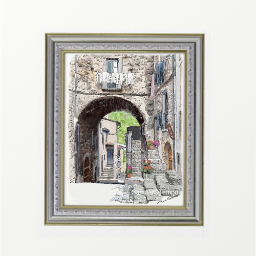【美品】イタリア風景画（サインあり） 2025年最新】Yahoo!オークション -イタリア風景画(版画)の中古品