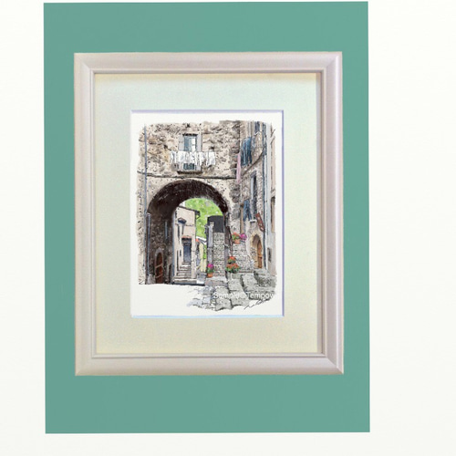 ポストカード ヨーロッパ風景画￥250（他の絵と4枚セット売り