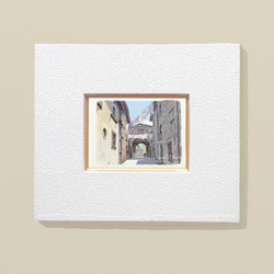 ポストカード ヨーロッパ風景画￥250（他の絵と4枚セット売り1.000円）No.95  イタリア  アプルッツォの村4 2枚目の画像