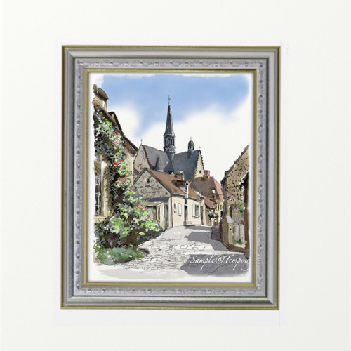 ポストカード ヨーロッパ風景画￥250（他の絵と4枚セット売り1.000円