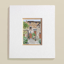 ポストカード ヨーロッパ風景画￥250（他の絵と4枚セット売り1.000円）No.106  イタリアの裏路地 2枚目の画像