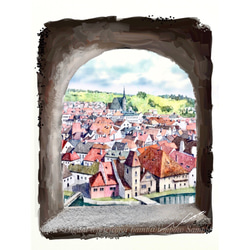 油絵 油彩 油彩画 絵 絵画【クリスマスイブの町】 絵画 HR 通販