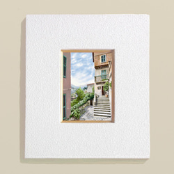 ポストカード ヨーロッパ風景画（他の絵と4枚セット売り1.000円）No.113  イタリア　リグーリアの小さな村 2枚目の画像