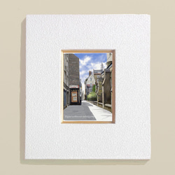 ポストカード ヨーロッパ風景画(組合せ自由4枚セットで1.000円) No.120  イギリス ケンブリッジの路地 2枚目の画像
