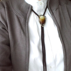 再販  七宝焼ループタイ「京の侘」 3枚目の画像