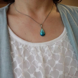 再販  七宝焼ペンダント「京しずく」 3枚目の画像