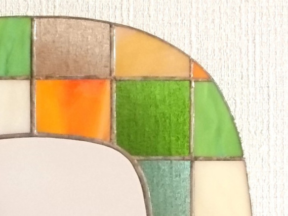 壁掛け鏡  mosaic oval(南) 3枚目の画像