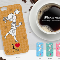 iPhoneケース／I LOVE COFFEE 1枚目の画像
