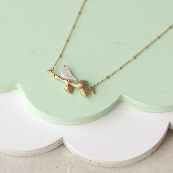 kinone 木製 鳥モチーフ ネックレス kinone 木製 鳥モチーフ