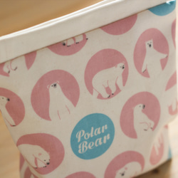 疊層化妝包*Polar Bear Shirokuma Pink No.33 第2張的照片