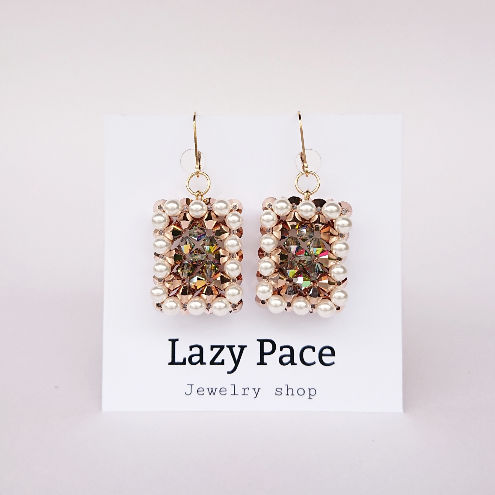 ジュエリーピアス〈オーロラシルバー〉【ピアス⇔イヤリング】