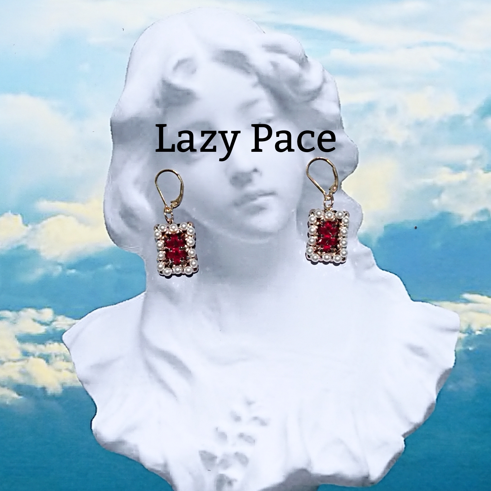 Maho girl jewelry ピアス〈レッド〉【ピアス⇔イヤリング】