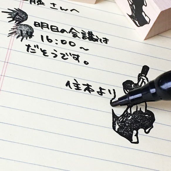 文字書きはんこ　書道パフォーマンス（女） 4枚目の画像