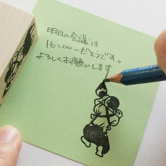 文字書きはんこ　書道パフォーマンス（男） 2枚目の画像