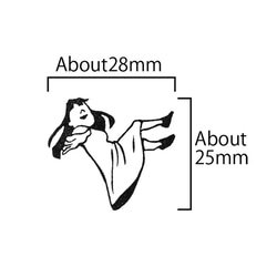 訂書機印章・洋裝女孩 第5張的照片