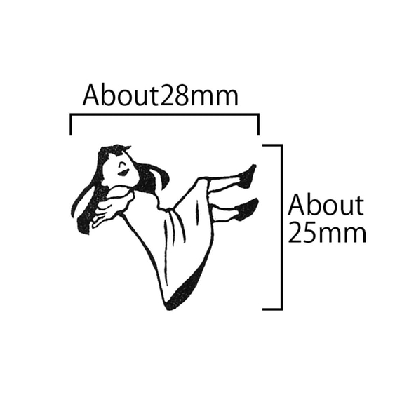 訂書機印章・洋裝女孩 第5張的照片