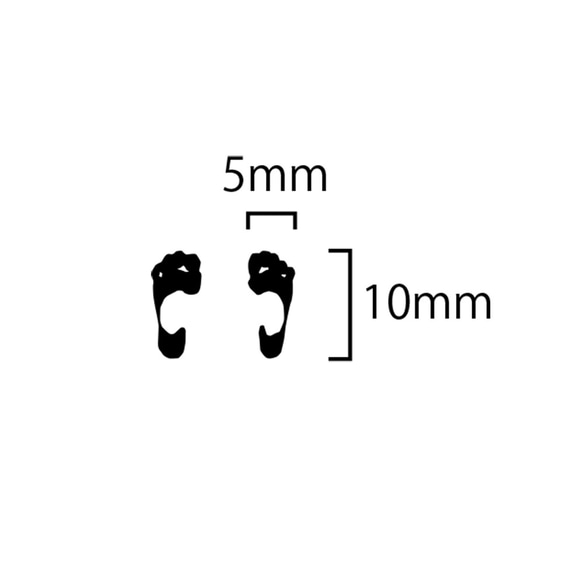 足跡はんこ　裸足 5枚目の画像