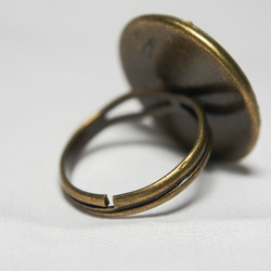 宇宙のリング(フリーサイズ)アンティークゴールド 3枚目の画像