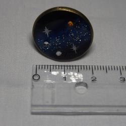 宇宙のリング(フリーサイズ)アンティークゴールド 4枚目の画像