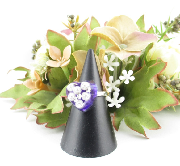 色々と感じることがあるけれど、僕のアメジストのハートはいつもドキドキチクタック♪(創作リング)SR737 1枚目の画像